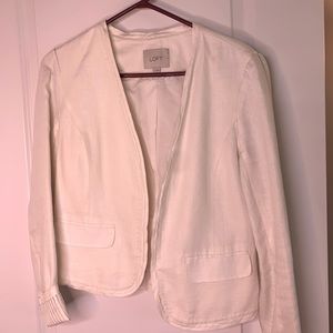 Loft White casual blazer